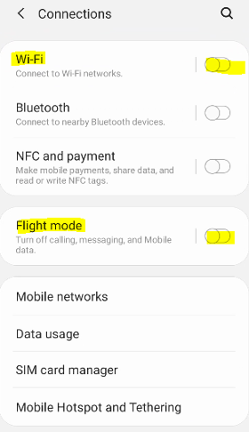 Samsung Developer options setting 2