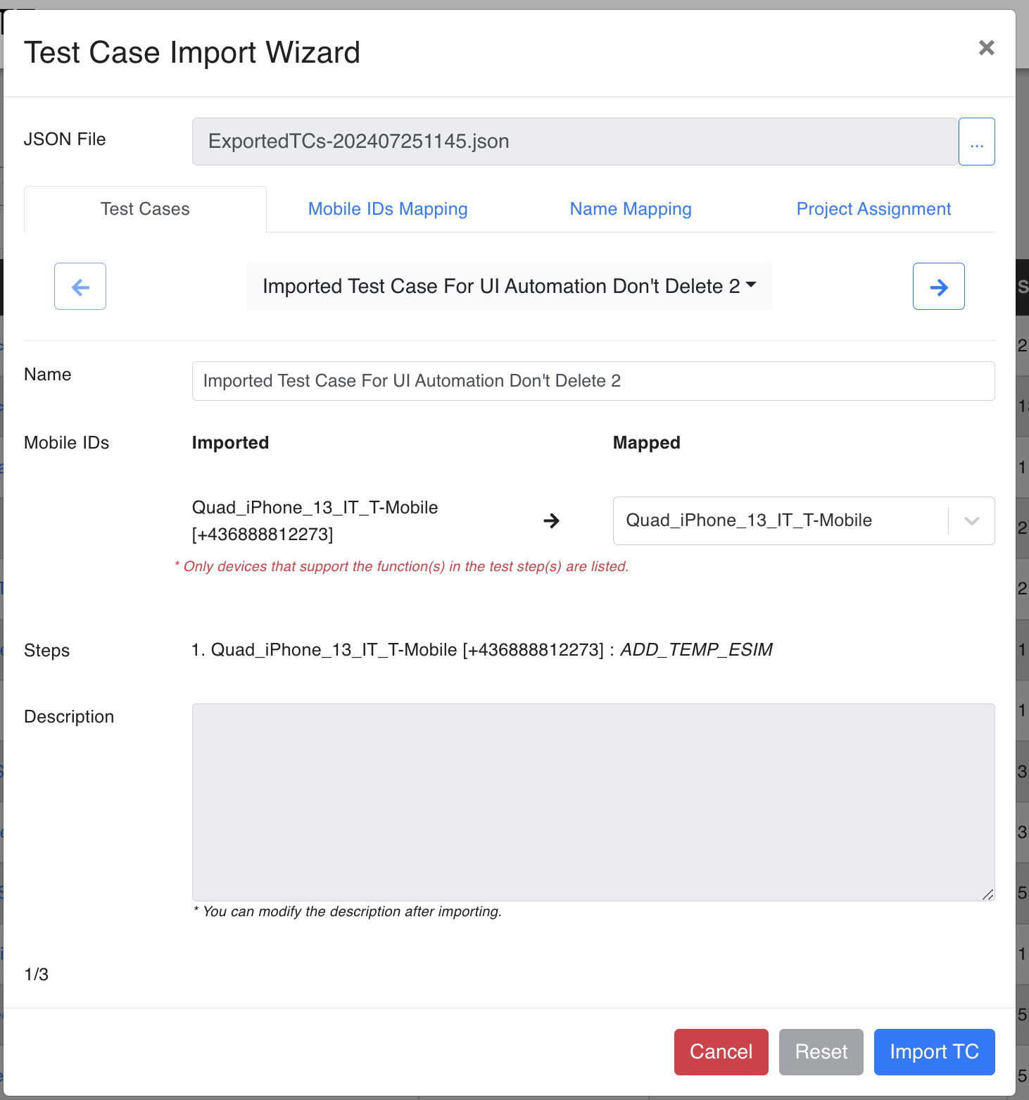 Test Cases