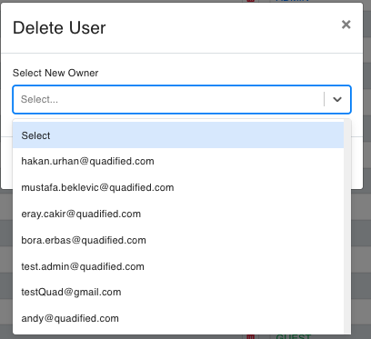 Delete User
