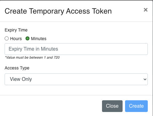 Set Expiry Time and Access Type
